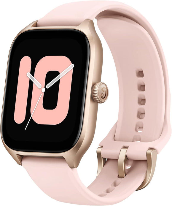 Amazfit GTS 4 Smart Watch, AMOLED Screen, 1.75 Inch, 300 mAh - Pink