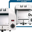 Dualit Classic 2 Slice Vario Toaster Stainless Steel White Hand Built in the UK