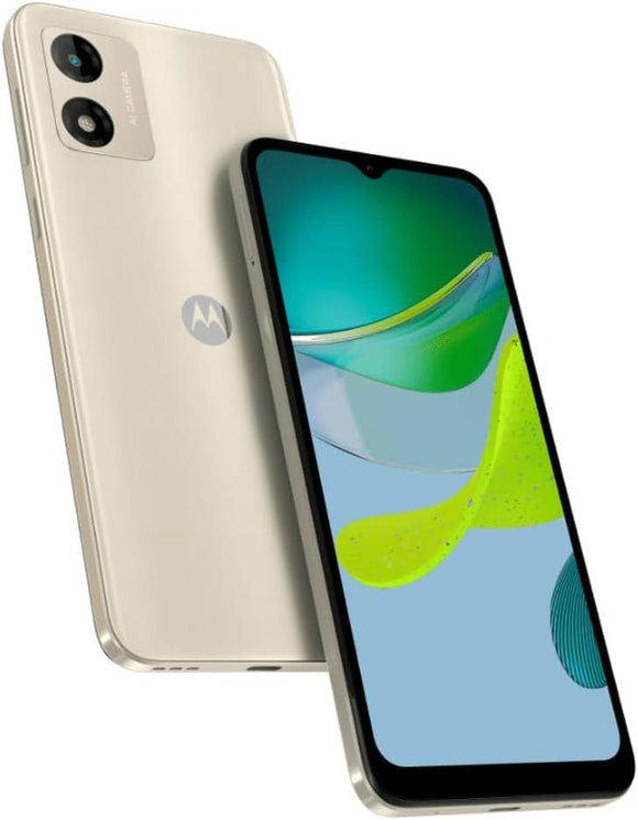 Motorola E13 64GB Smartphone 4G Unlocked SIM-Free Creamy White - Student Computers