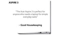 Laptop Acer Aspire 3 17.3 Inch Intel i5 11 Gen 8GB RAM 1TB SSD - Silver