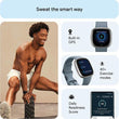FITBIT Versa 4 Smart Watch - Fitness Waterfall Blue & Platinum by Google