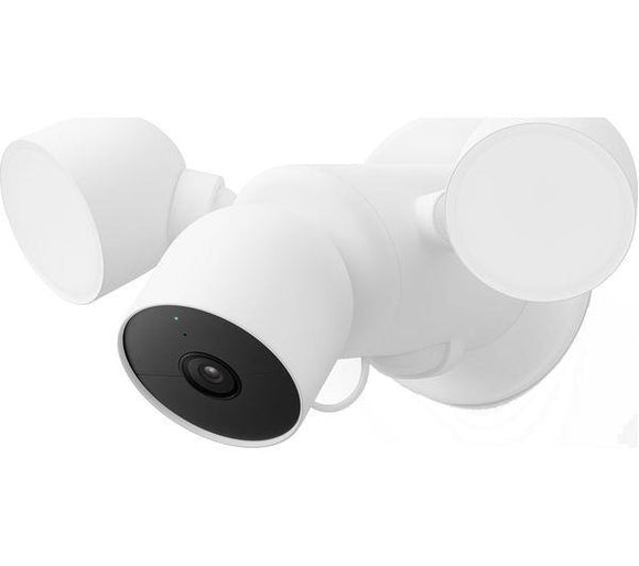 GOOGLE Nest Cam Outdoor Smart Security Camera with Floodlight - Wired