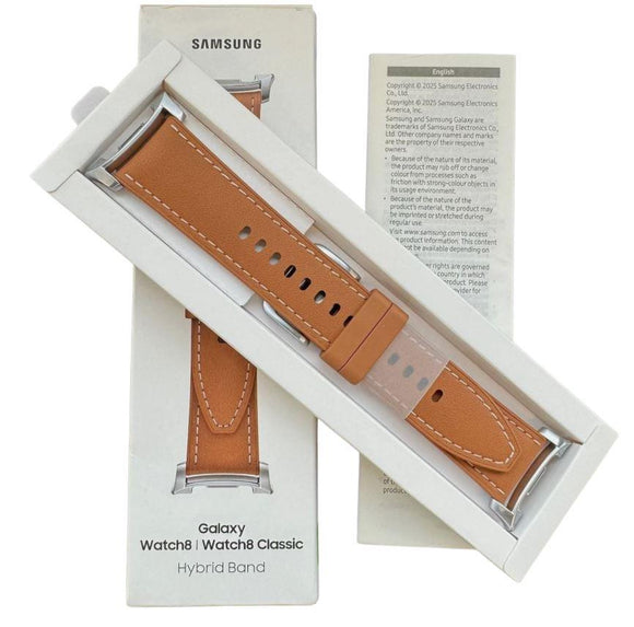 Genuine Samsung Galaxy Watch8 / Watch 8 Classic Hybrid Band S/M/L Camel