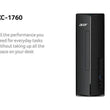 ACER Aspire XC-1760 Desktop PC - Intel Core i3, 2TB HDD 8GB RAM Base Unit Only