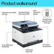 HP Color LaserJet Pro 3302fdw All-in-One Wireless Laser Printer with Fax