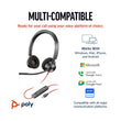 POLY Blackwire 3320 Wired USB-C Stereo Headset - Black - Student Computers
