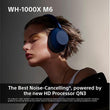 Sony Wireless Headphones WH1000XM6 Over-Ear Active Noise Cancellation Black