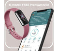 FITBIT Luxe Fitness Tracker Platinum & Orchid, Universal