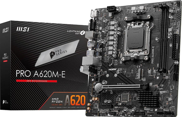 MSI PRO A620M-E mATX Motherboard for AMD AM5 CPUs