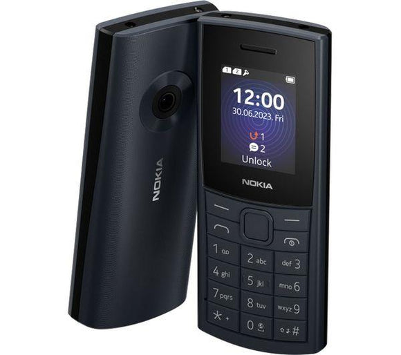 Nokia 110 4G (2023) Mobile Phone SIM-Free Unlocked Dual SIM Midnight Blue