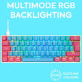 NOS C-450 Mini Pro RGB Mechanical Gaming Keyboard -  Lollipop
