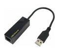 Networking Cable USB 2.0 To Ethernet Dongle Black
